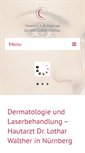 Mobile Screenshot of hautaerzte-nbg.de