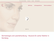 Tablet Screenshot of hautaerzte-nbg.de